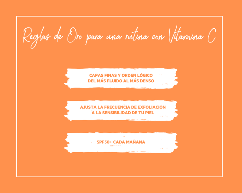 Las 3 reglas de oro para una rutina con Vitamina C