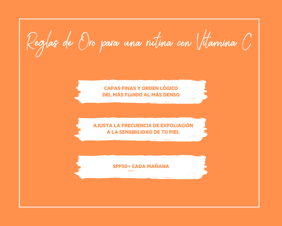 Las 3 reglas de oro para una rutina con Vitamina C