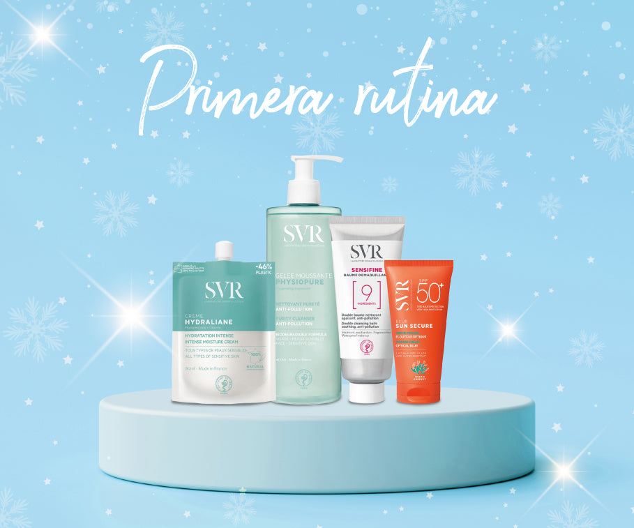 Pack regalo de skincare con productos SVR para una rutina sencilla en 3 pasos
